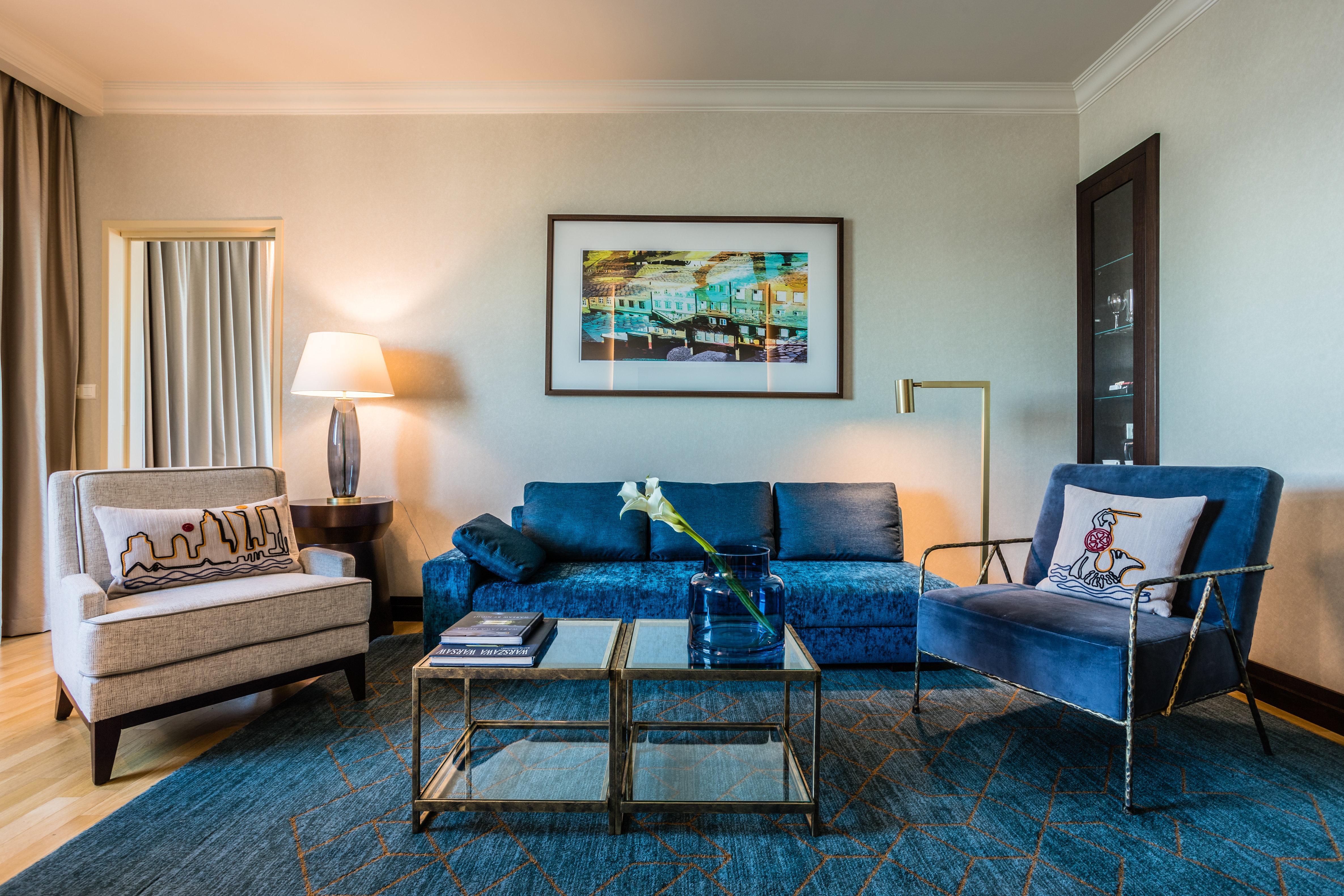 Hotel Intercontinental Warszawa By Ihg Exterior foto A living room at the Ritz-Carlton, San Francisco