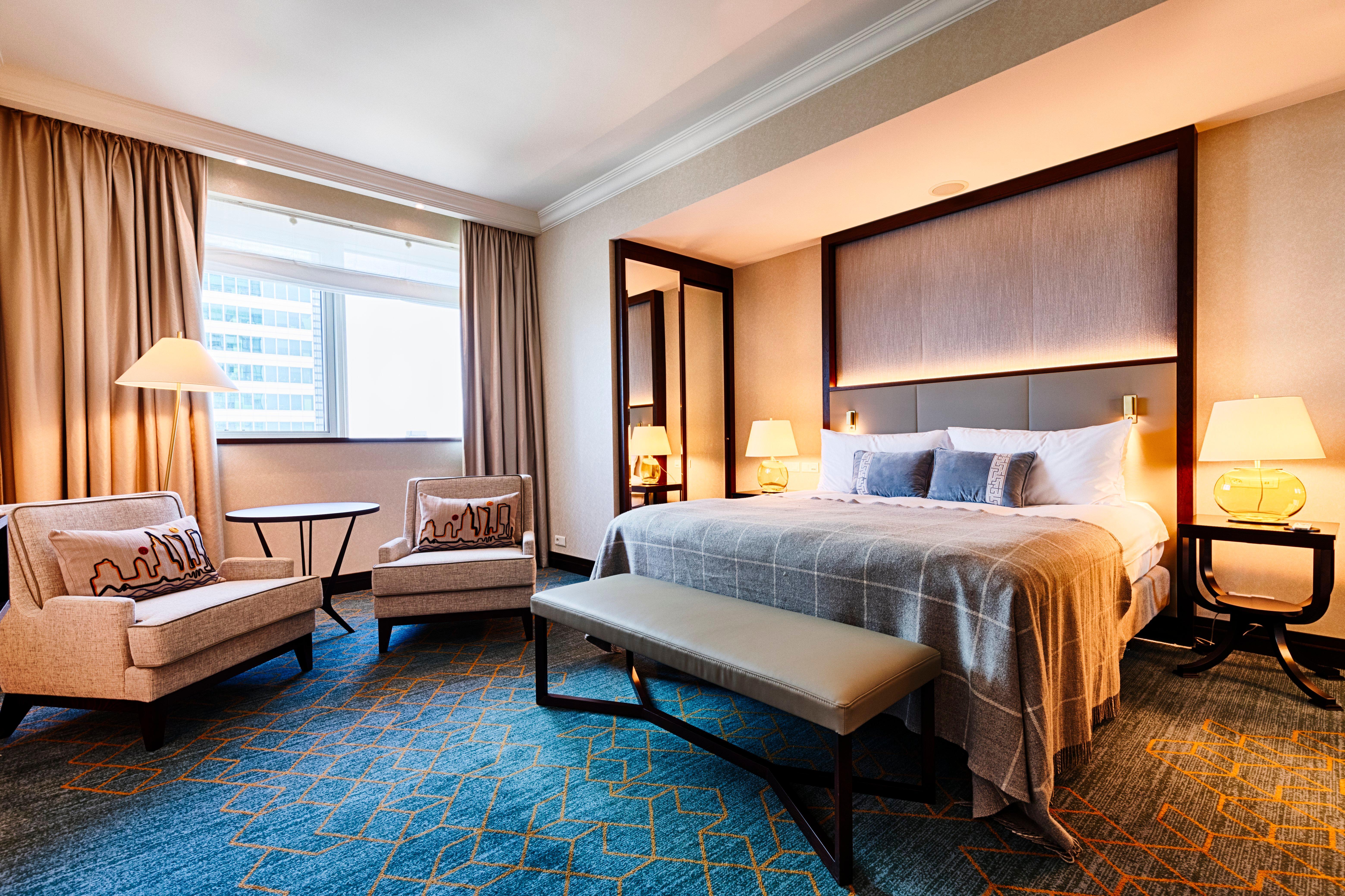 Hotel Intercontinental Warszawa By Ihg Exterior foto A room at the Mandarin Oriental Hong Kong